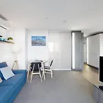 Skyline Panorama In Melbourne Cbd With Parking