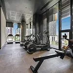 Sky-High City Luxury With Huge Deck And Shared Pool