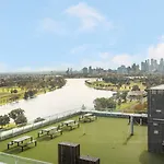 Digital Nomad Dreaming Across From Albert Park