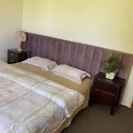 A 别墅大床间毗邻公园和公交车站
