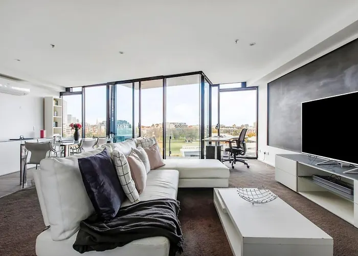 Digital Nomad Dreaming Across From Albert Park