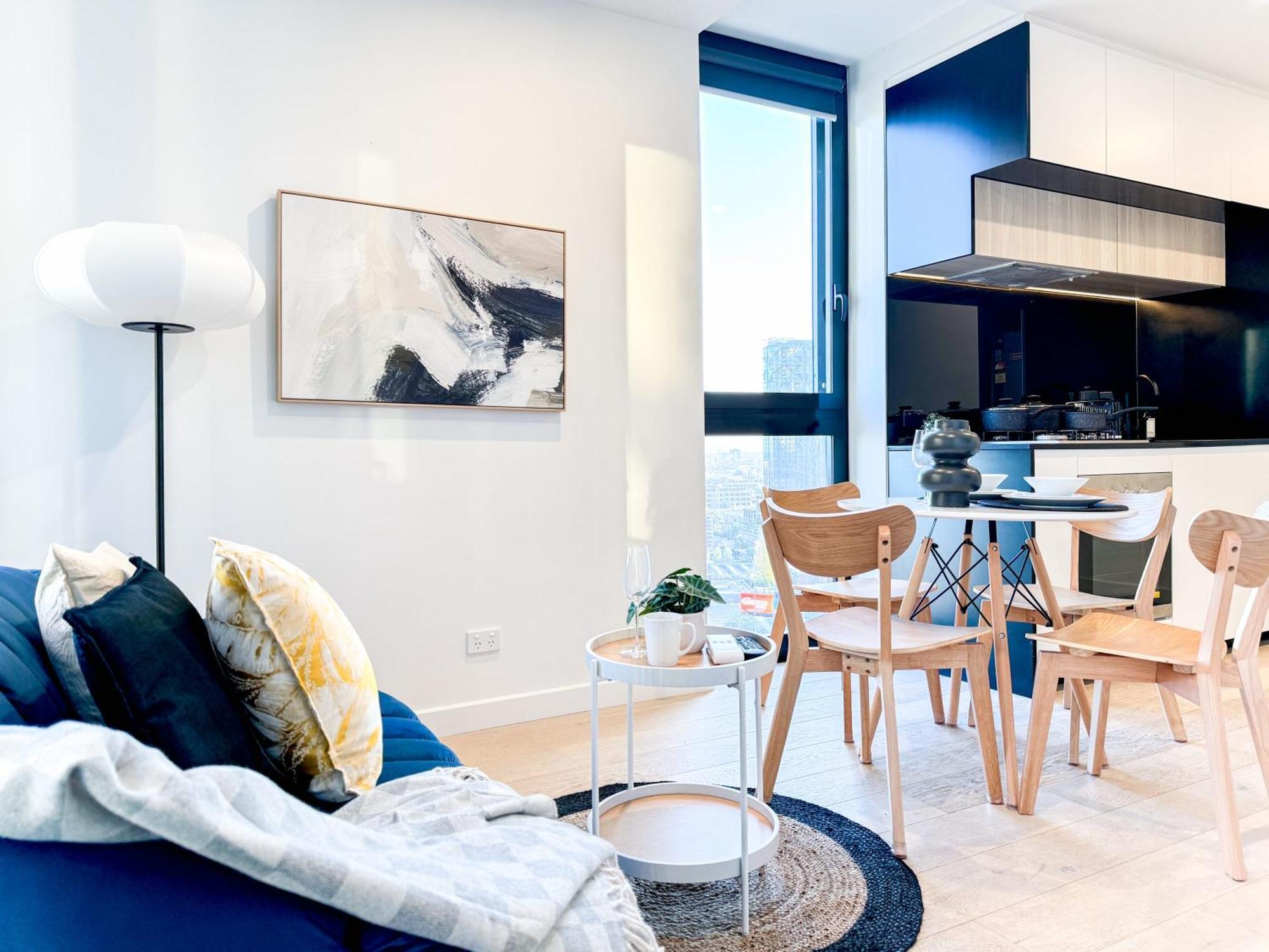 Apartment Elegant 2br Skyline Free Parking Melbourne