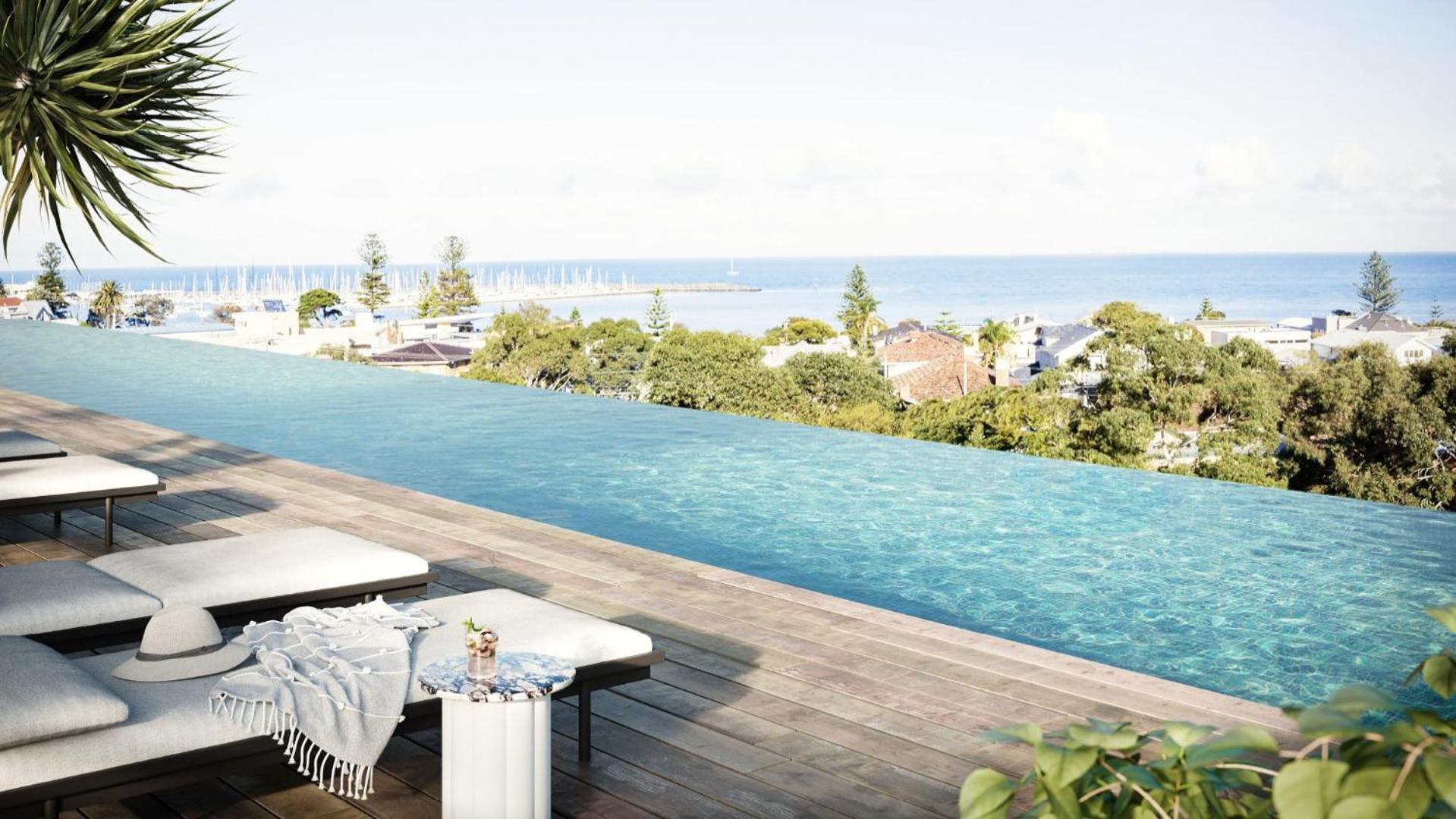 Sea View 2br W Rooftop Pool In Melb! Melbourne