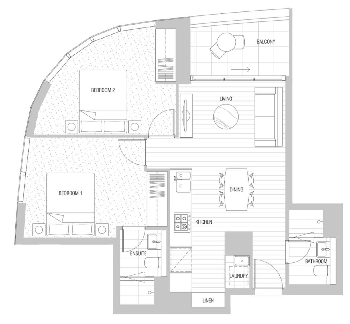 811d High Rise Abnb-style 2br With View Free Parking Holiday home Melbourne