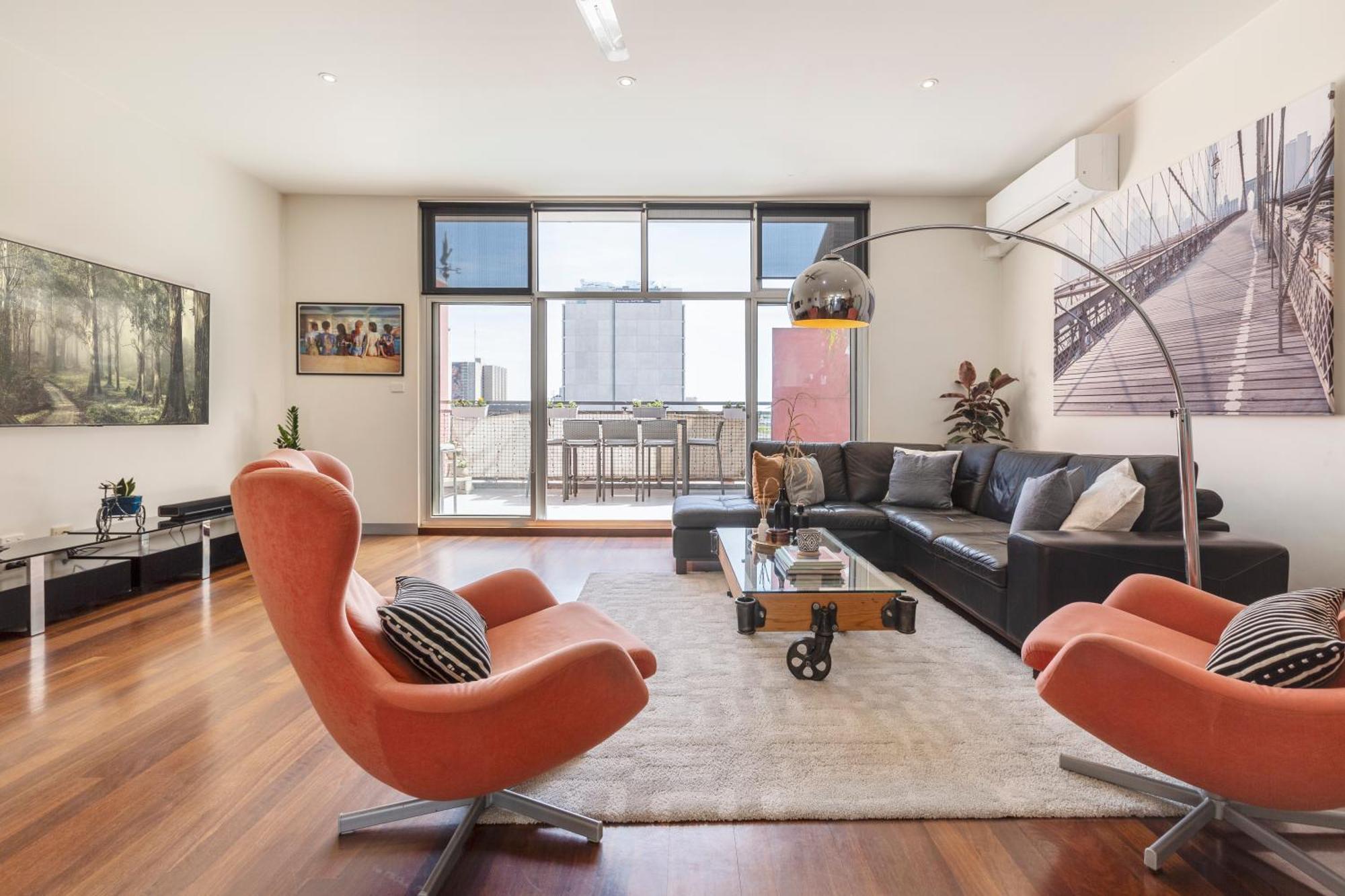 Apartment Fun&ky 260sqm Parking 2 Patios Wfh Wifi Cbd Views Melbourne