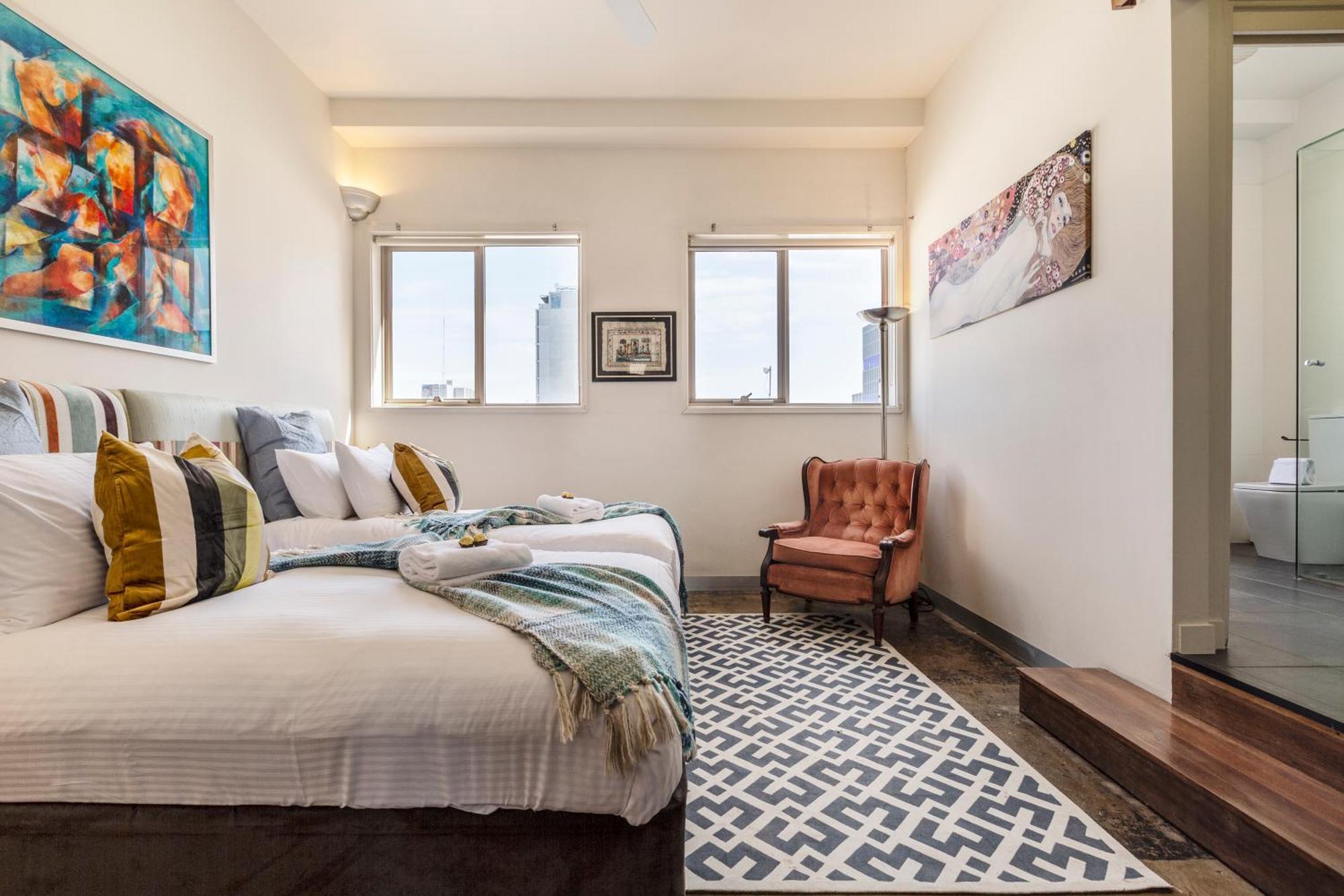 Apartment Fun&ky 260sqm Parking 2 Patios Wfh Wifi Cbd Views Melbourne