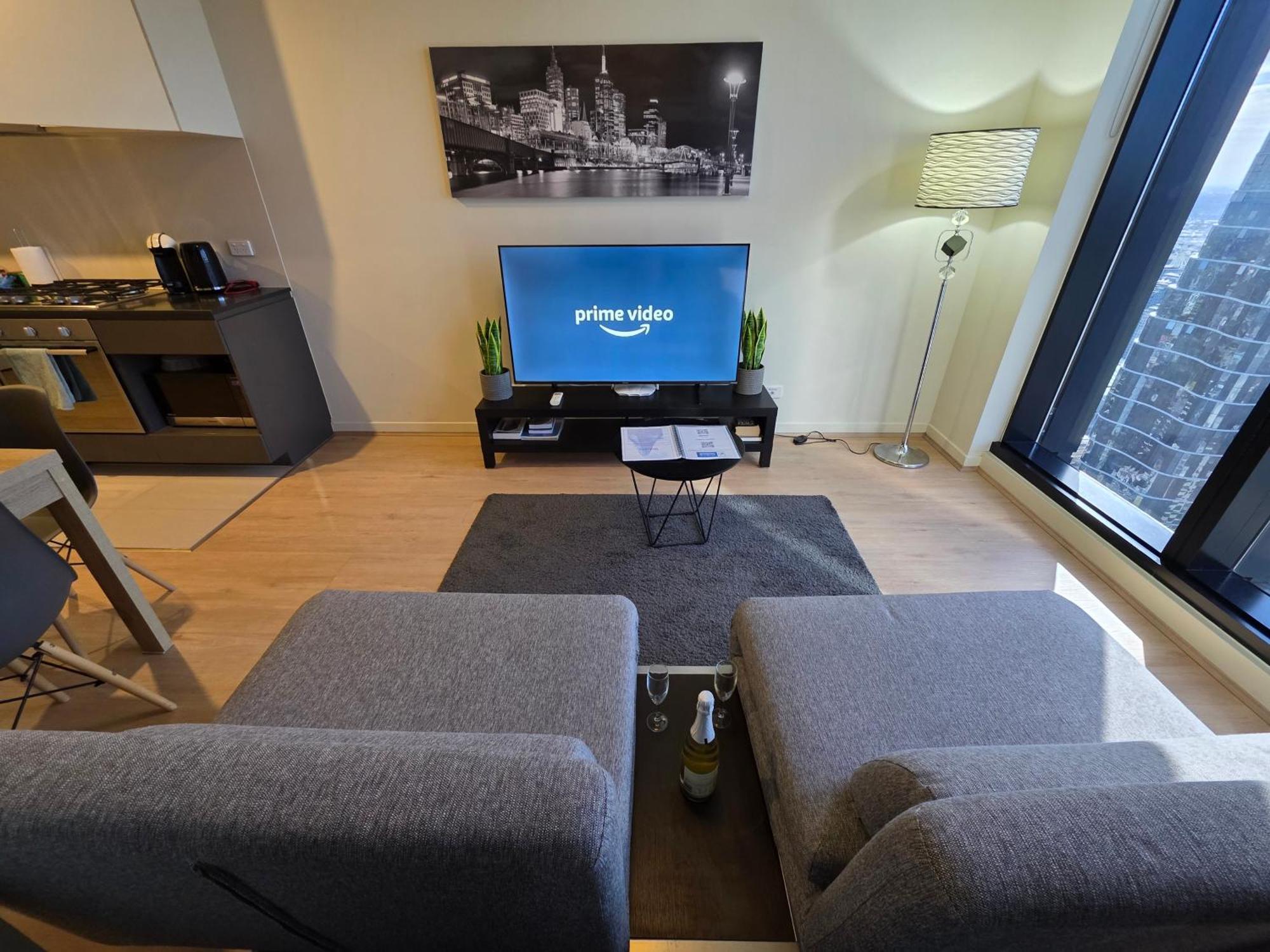 Cbd Southern Cross Collins St Skyline View Balcony Apartment *