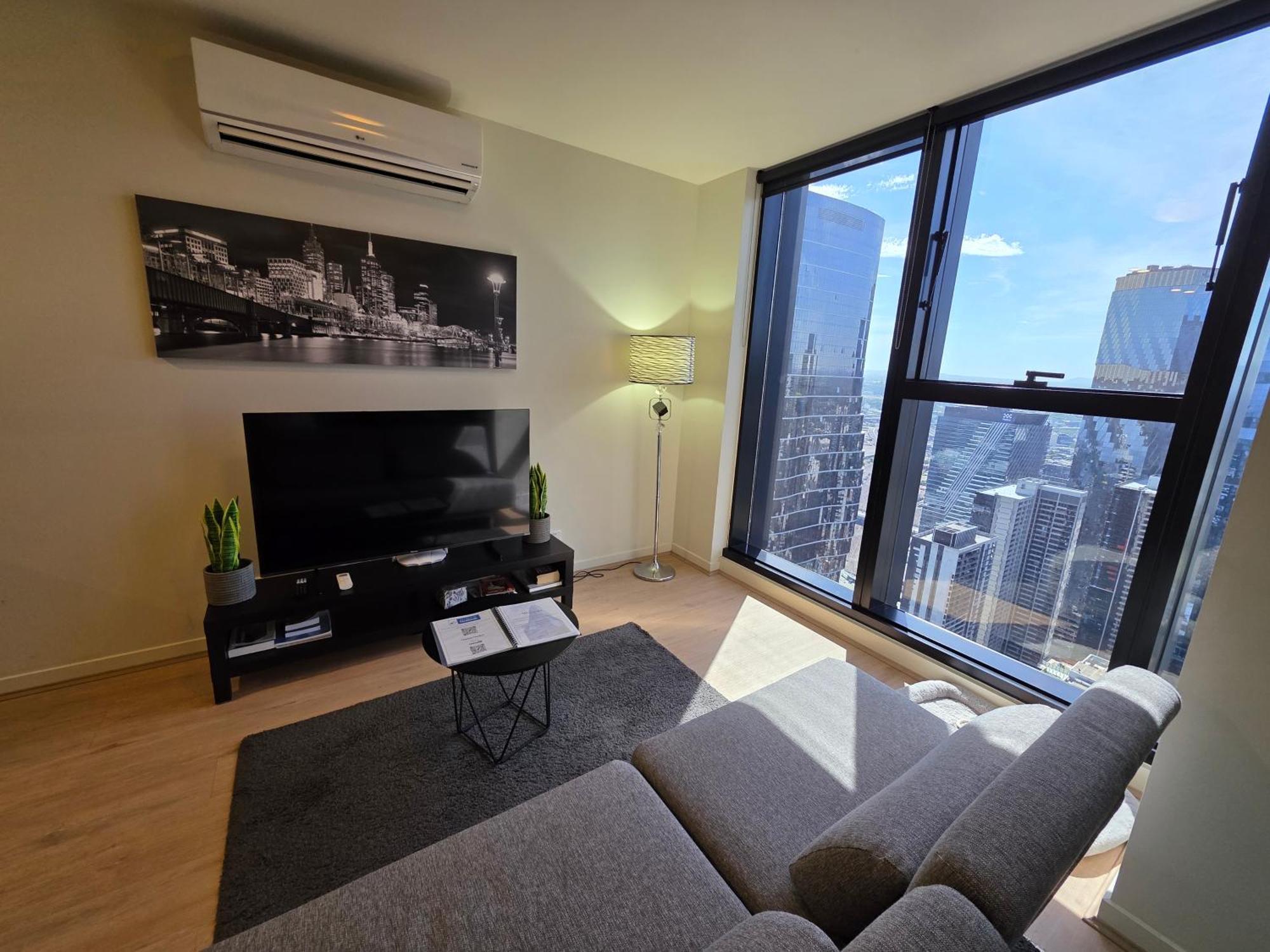 Apartment Cbd Southern Cross Collins St Skyline View Balcony *