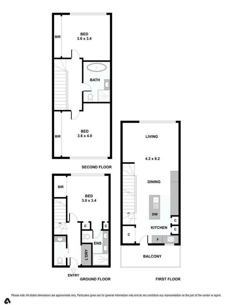 Apartment New Modern Design 3b2b House With Parking Near Toorak *