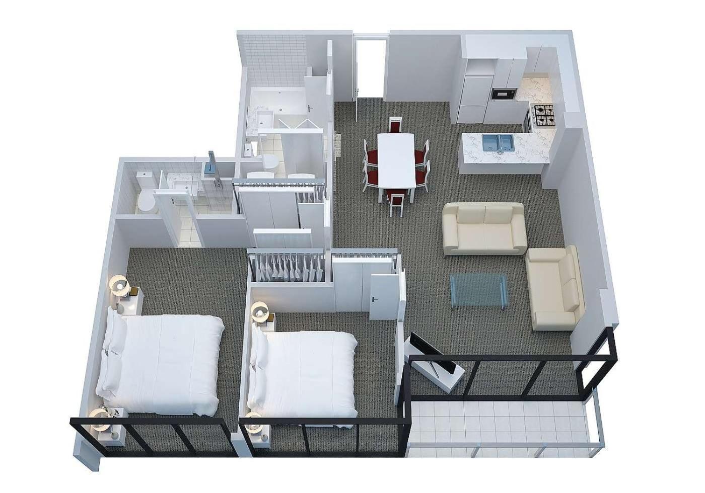 Elegant 2br In Tower By Corporate Keys Apartment *