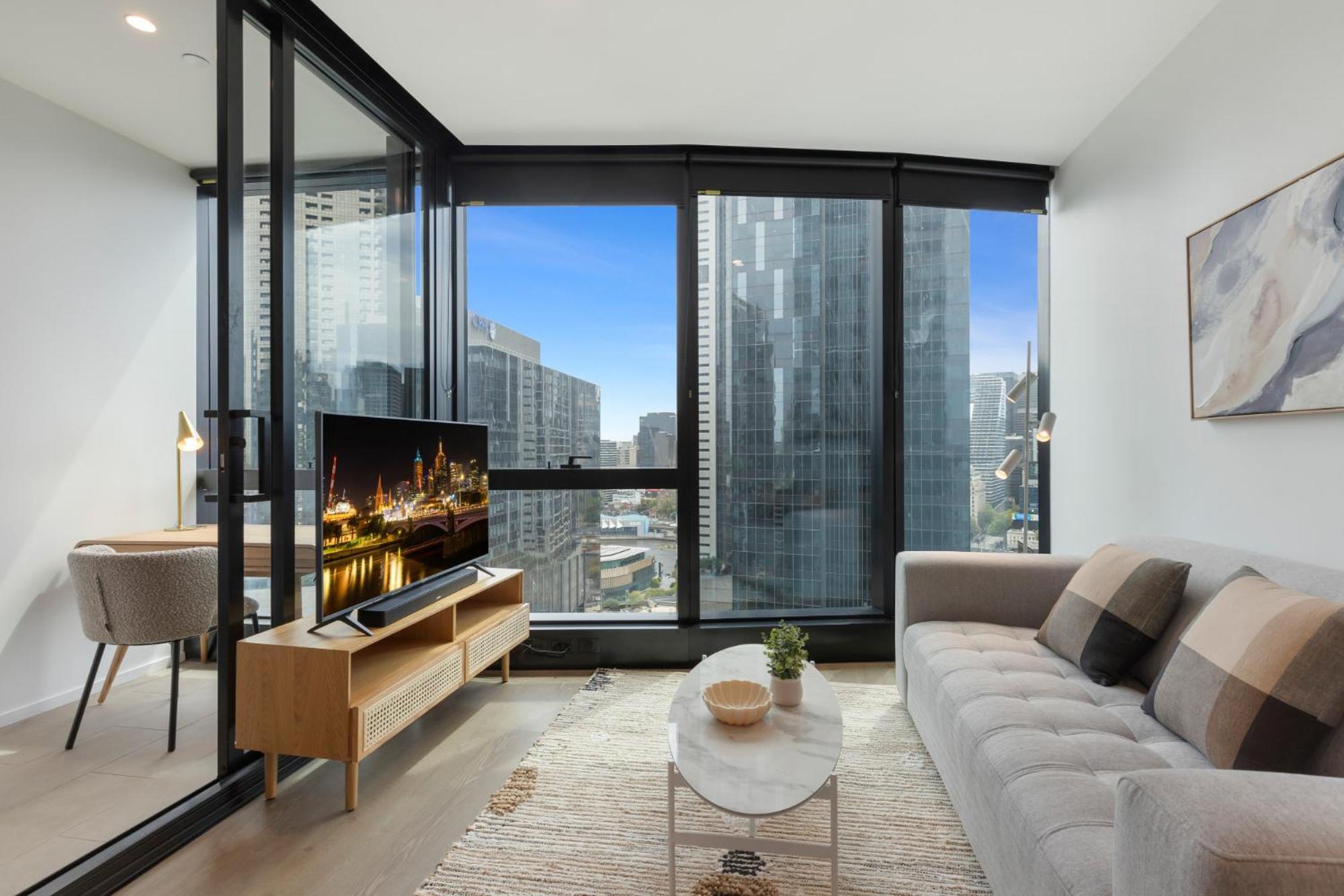 Apartment Impeccably Modern 1-bed With Incredible Views