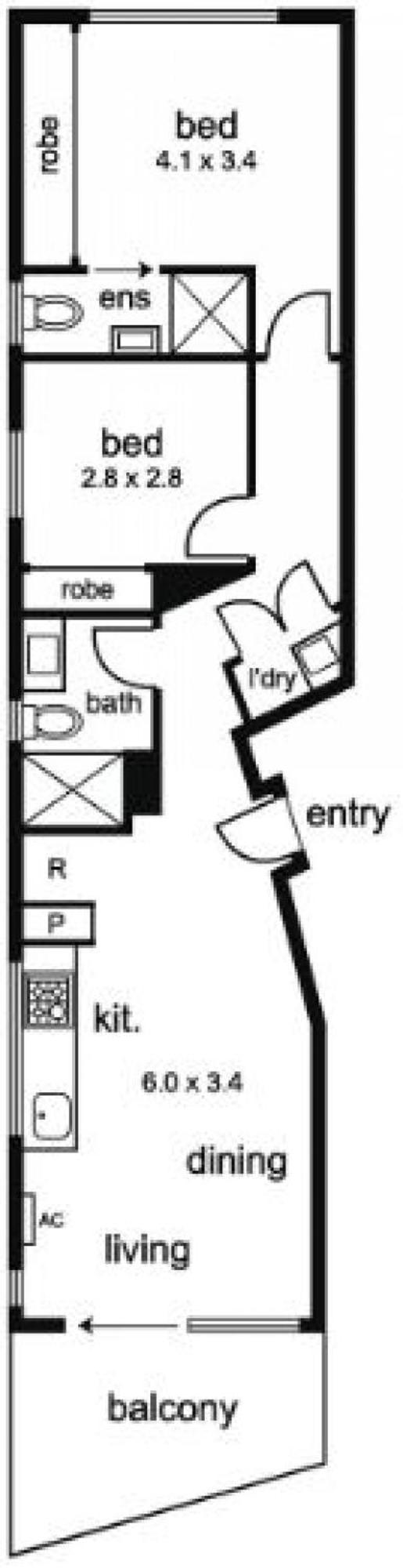 Apartment Modern 2 Bed In Trendy Collingwood
