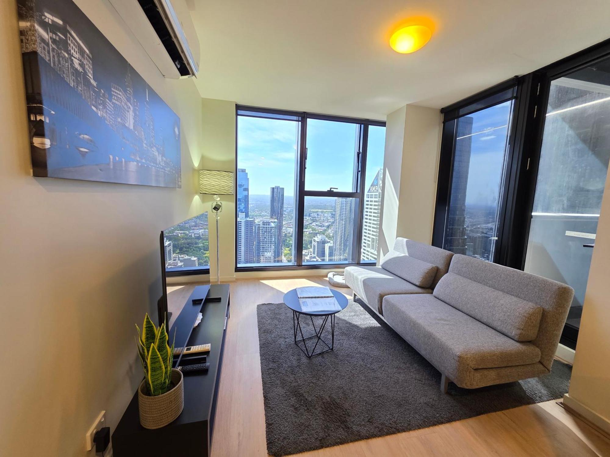 Apartment Cbd Southern Cross Collins St Skyline View Balcony