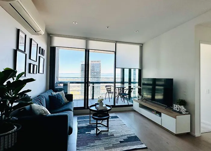 Free Parking Brand New 1Br Waterfront Docklands Awesome View