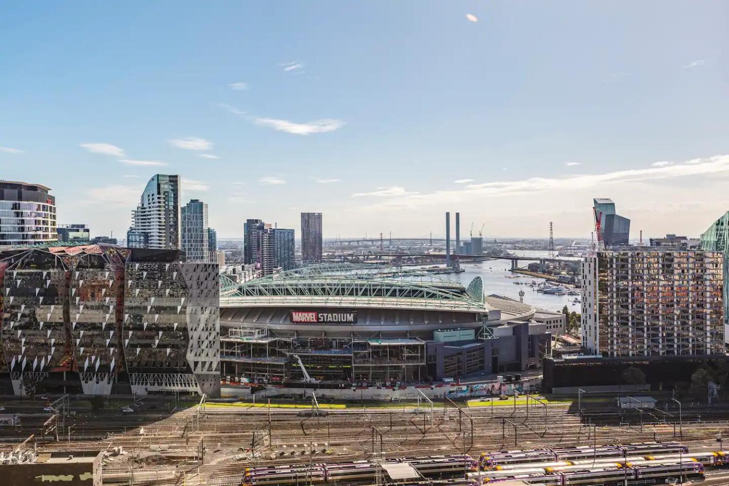 West Side Spencer St W Marvel Stadium View *